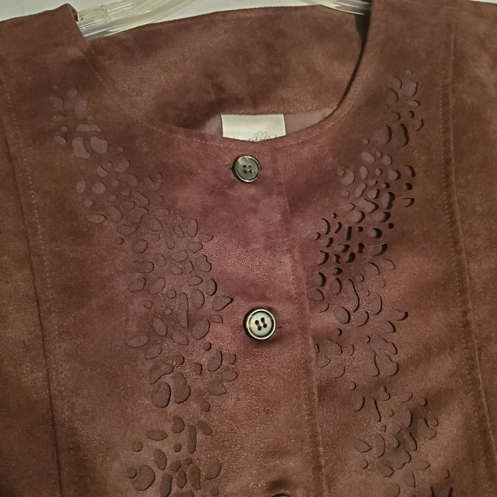Decorated Originals Brown Suede Like XL Jacket